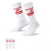 Nike Everyday Essential Crew Socks (3 Pairs) - White/University Red/University Red