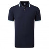 FootJoy Solid With Trim Pique Polo Shirts - Navy