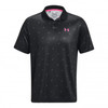 Under Armour Performance 3.0 Deuces Polo Shirts - Black/Still Water/Rebel Pink