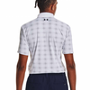 Under Armour Playoff 3.0 Deuces Grid Polo Shirts - White/Midnight Navy