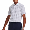 Under Armour Playoff 3.0 Deuces Grid Polo Shirts - White/Midnight Navy/Midnight Navy