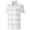 Puma Mattr Rising Polo Shirts - Bright White/Tropical Aqua