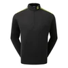 FootJoy Jersey Solid Chill-Out Sweaters - Black/Acid Green