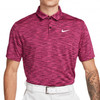 Nike Dri-FIT Tour Space Dye Polo Shirt - Bordeaux/Fireberry/White