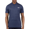 Castore Printed Polo Shirt - Midnight Navy