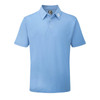 FootJoy Stretch Pique Athletic Fit Polo Shirt - Light Blue