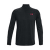 Under Armour Tech 2.0 1/2 Zip Sweaters - Black/Radio Red