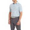 FootJoy Thistle Print Lisle Polo Shirt -  Mist