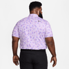 Nike M NK DF TOUR POLO MICRO PRT LILAC BLOOM/BLACK