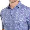 FootJoy Primrose Print Lisle Polo Shirt - Thistle