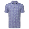 FootJoy Primrose Print Lisle Polo Shirt - Thistle