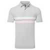 FootJoy Double Chest Band Pique Polo Shirt - Grey