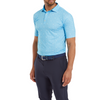 FootJoy The 19th Hole Lisle Golf Polo Shirt - Blue Sky