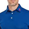 FootJoy Stretch Pique Athletic Fit Polo Shirt - Deep Blue