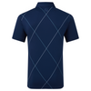 FootJoy Raker Print Lisle Polo Shirt - Navy