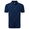 FootJoy Raker Print Lisle Polo Shirt - Navy