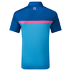 FootJoy Colour Block Interlock Polo Shirt - Ocean