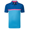 FootJoy Colour Block Interlock Polo Shirt - Ocean