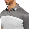 FootJoy Colour Block Interlock Polo Shirt - Grey Cliff