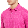 FootJoy Painted Floral Polo Shirt - Berry