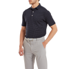 FootJoy Stretch Lisle Dot Print Polo Shirt - Navy
