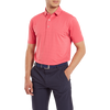 FootJoy Stretch Lisle Dot Print Polo Shirt - Red