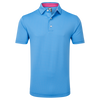 FootJoy Stretch Lisle Dot Print Polo Shirt - Ocean