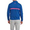 FootJoy Mens Inset Stripe Chill-Out Midlayer Pullover - Deep Blue