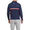 FootJoy Mens Inset Stripe Chill-Out Midlayer Pullover - Navy