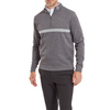 FootJoy Mens Inset Stripe Chill-Out Midlayer Pullover - Heather Gravel
