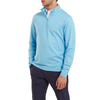 FootJoy Glen Plaid Print Chill-Out 1/4 Golf Pullover - Blue Sky