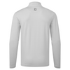 FootJoy Glen Plaid Print Chill-Out 1/4 Golf Pullover - Grey Cliff