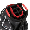 TaylorMade Storm-Dry Waterproof Cart Bag - Black / White / Red