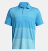 Under Armour Playoff 3.0 Stripe Polo Capri Sky-Blue