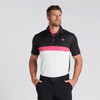 Puma Pure Colorblock Polo Shirt - White Glow / PUMA Black