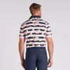 Puma Pique Garden Polo Shirt - Deep Navy-Melon Punch