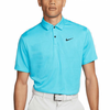 Nike Dri-FIT Tour Polo Jacquard Shirts - Baltic Blue/Black