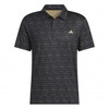 Adidas Stripe Zipper Polo Shirts - Black/Hemp