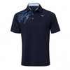 Mizuno Elite Print Polo Shirts - Deep Navy