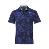 Mizuno Floral Polo Shirts - Deep Navy