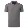 FootJoy Solid With Trim Pique Polo Shirts - Lava