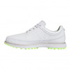 Adidas MC80 Golf Shoes - White/Matt Silver/Lucid Lemon