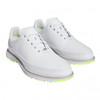 Adidas MC80 Golf Shoes - White/Matt Silver/Lucid Lemon