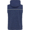 Original Penguin Heritage Mixed Media Hoodies - Black Iris Bijou Heather