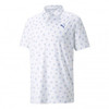 Puma Mattr Spring Polo Shirts - Bright White/Bright Cobalt