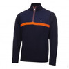 Calvin Klein Magnet Half Zip Lined Sweaters - Navy/Blaze