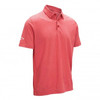 Callaway Heathered Jacquard Polo Shirt - True Red Heather