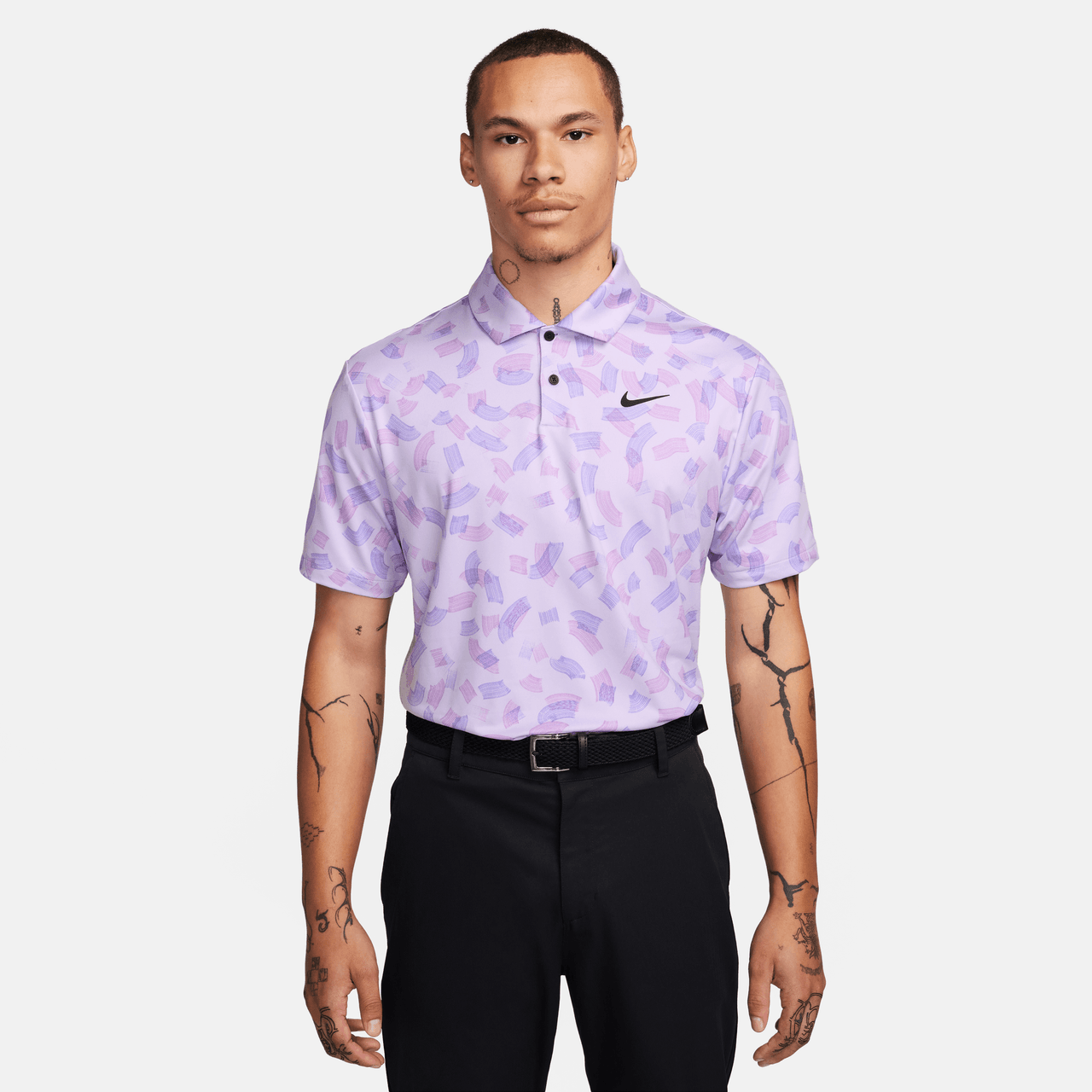 purple golf shirt nike