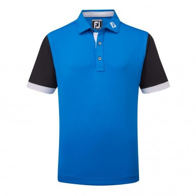 FootJoy Junior Colour Block Pique Polo Shirts