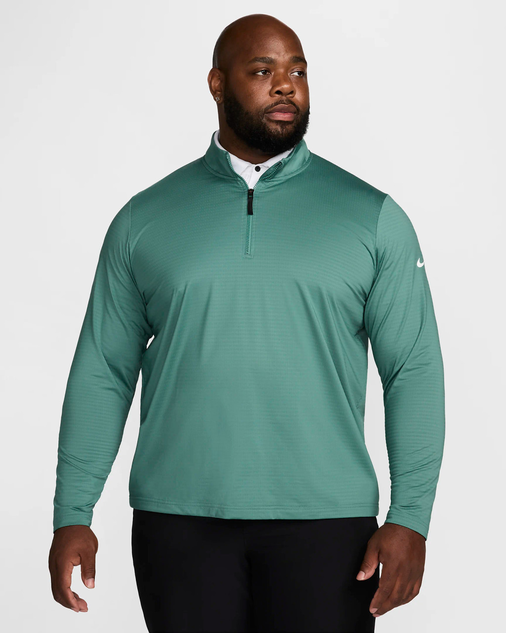 Nike Dri-Fit Victory 1/2 Zip Golf Top - Bicoastal/White